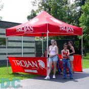 The Trojan tent helps young adults make responsible choices.