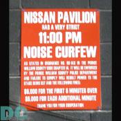Located in a residential neighborhood just outside the Metropolitan Area, Nissan Pavilion has strict policies on noise violations.