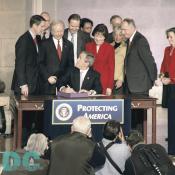 I'm now pleased and honored to sign into law the Intelligence Reform and Terrorism Prevention Act of 2004.  - President George W. Bush
