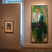 Second Floor - The Presidency and the Cold War - Portrait of first Lady Jacqueline Lee Bouvier Kennedy Onassis and President John Fitzgerald Kennedy